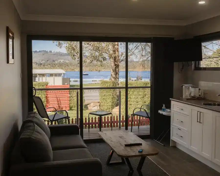Accommodation photography from Boat Reflections in Franklin, overlooking the Huon River. Captured by Josh Withers, Tasmanian celebrant and photographer.